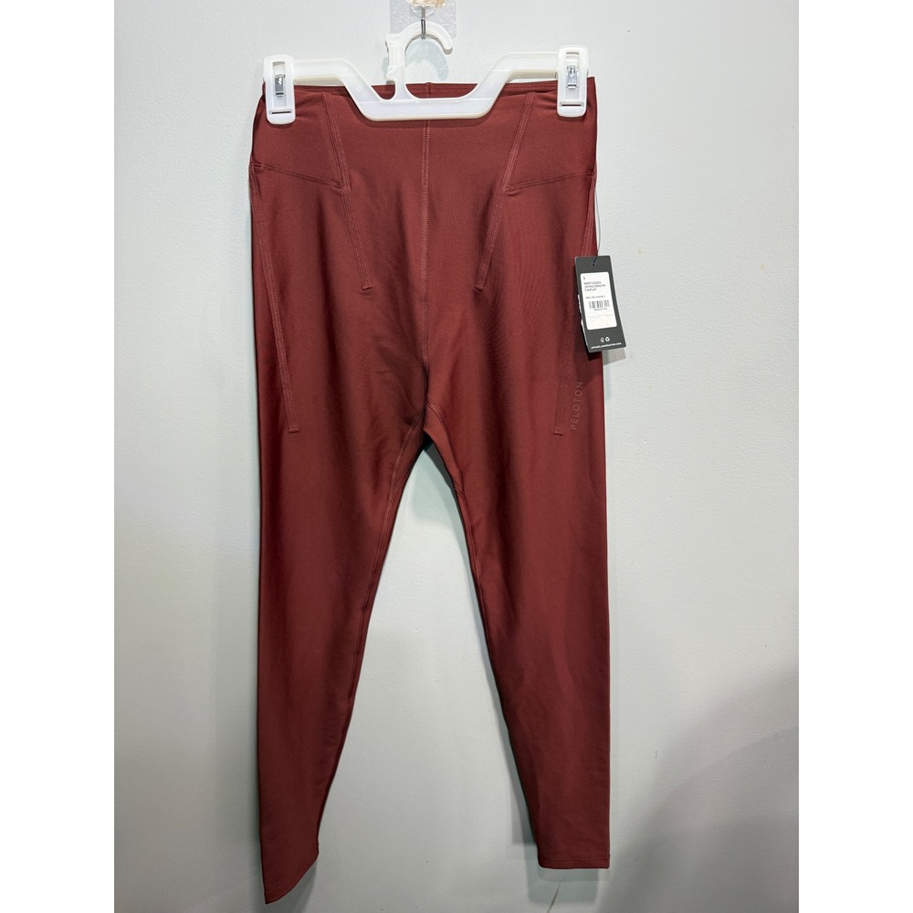 Peloton Merit Zigzag‎ Taping Corsetry Tight 247 Burgundy Leggings S WB01205